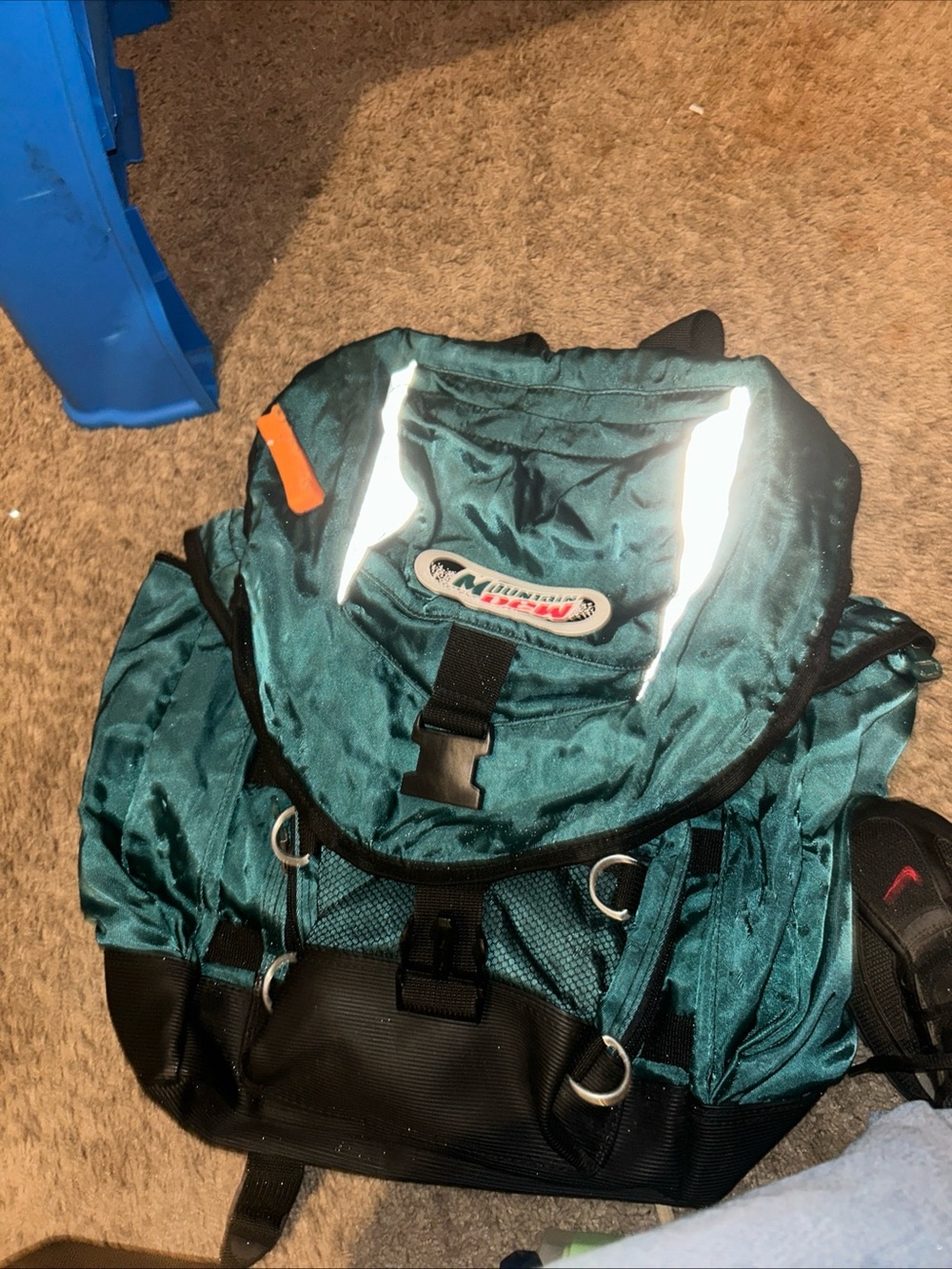 Unknown Brand Teal and Black Hiking Backpack